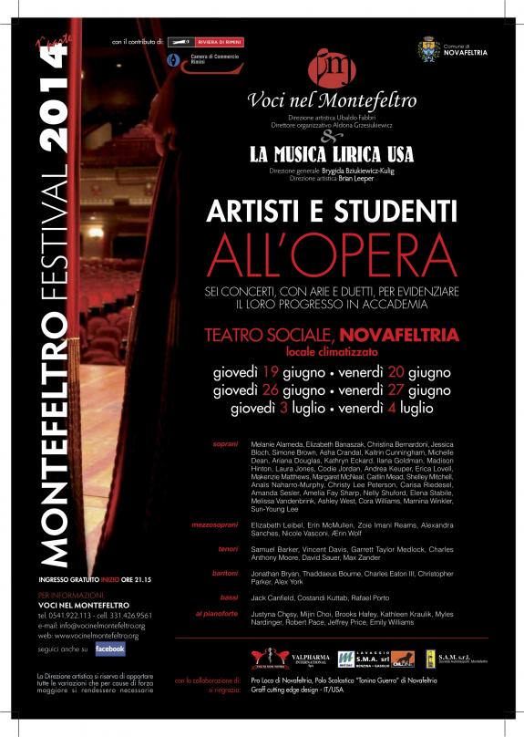 Artisti e Studenti all'Opera I Artisti e Studenti all'Opera I